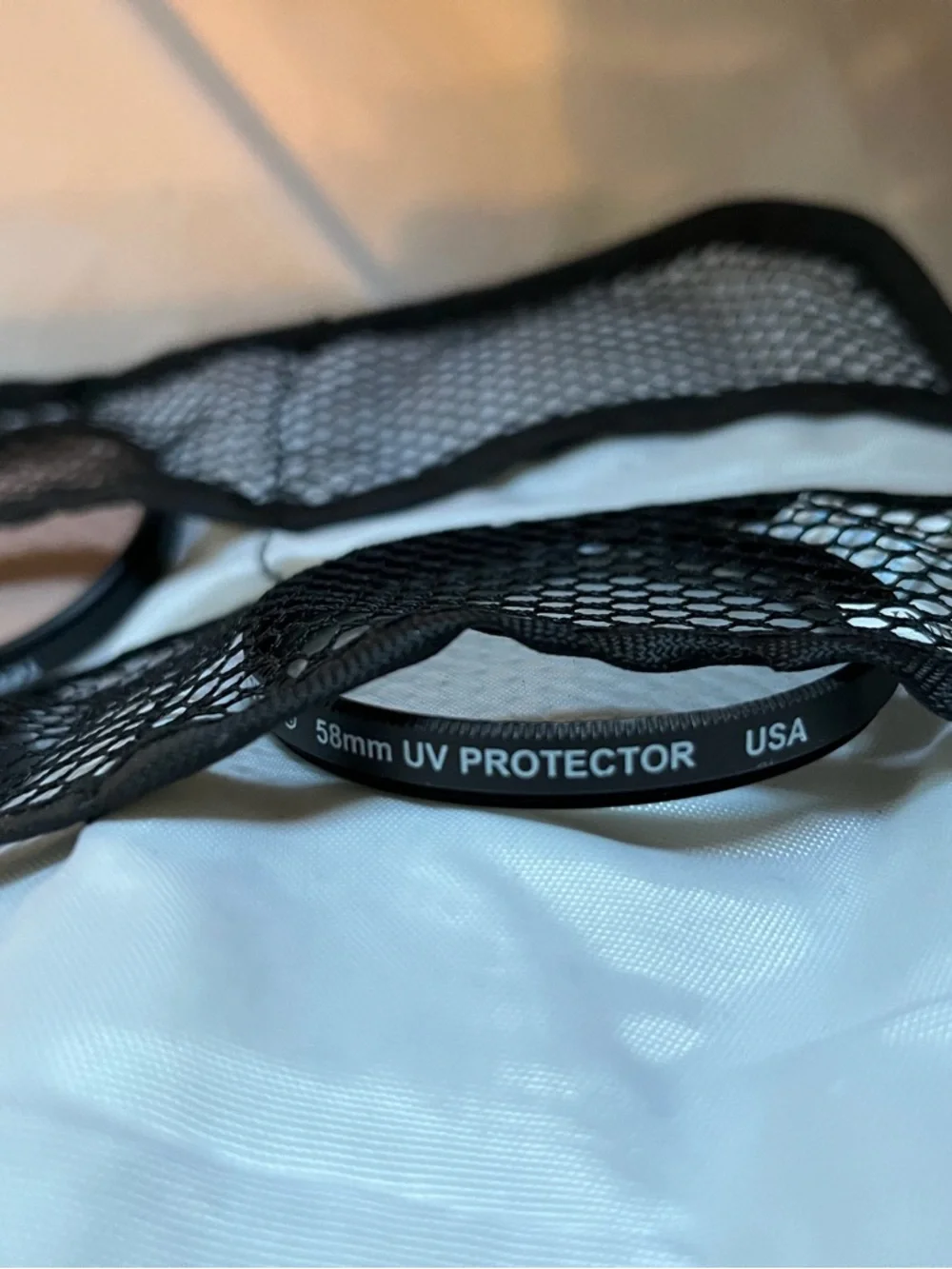 UV camera lens Accessory Organizer Pouch with Multiple Mesh Compartments